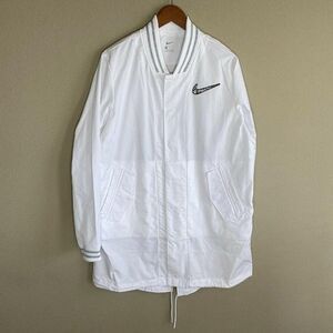 Nike BQ9304-100 Superbowl LIV Media Night White Jacket Men's SZ M $240